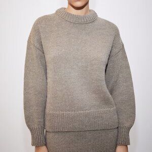 Mango Puffed Sleeve Wool Sweater